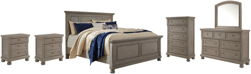 Lettner Bedroom Set Ashley Furniture Bedroom Set Panel Bed / 7-Piece: Dresser & Mirror/Bed (Headboa Fresh Start Furniture