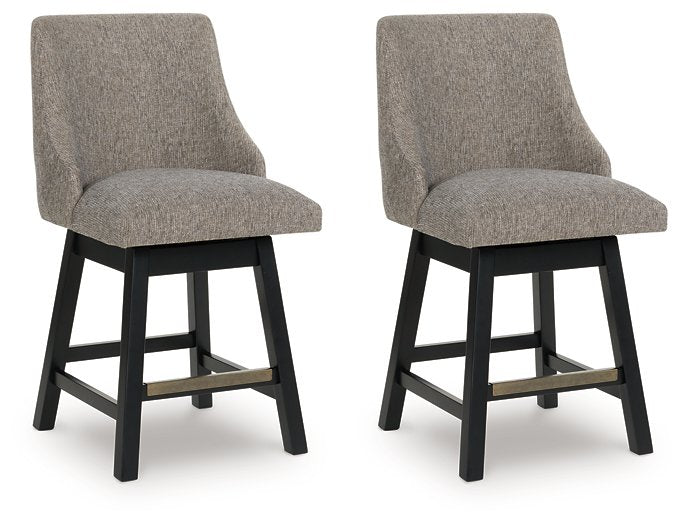 Neymorton Counter Height Barstool (Set of 2) Ashley Furniture Barstool Dark Gray Fresh Start Furniture