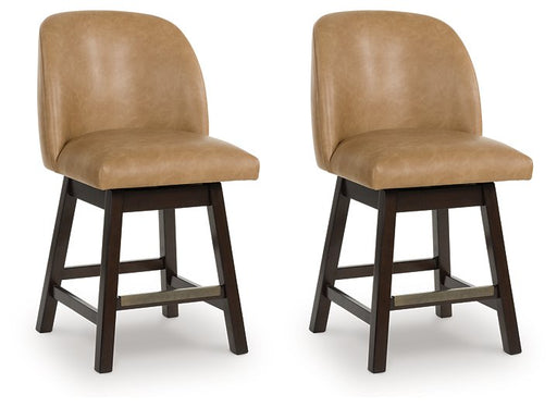 Neymorton Counter Height Barstool (Set of 2) Ashley Furniture Barstool Brown Fresh Start Furniture