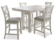 Robbinsdale Dining Package Ashley Furniture Casual Seating Set 5-Piece: Counter Height Table/4-Barstool Fresh Start Furniture