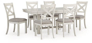 Robbinsdale Dining Package Ashley Furniture Casual Seating Set 7-Piece: Dining Table/6-Dining Chair Fresh Start Furniture