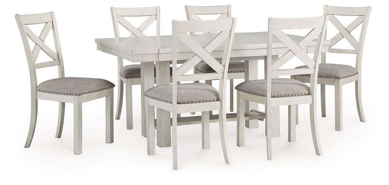 Robbinsdale Dining Package Ashley Furniture Casual Seating Set 7-Piece: Dining Table/6-Dining Chair Fresh Start Furniture