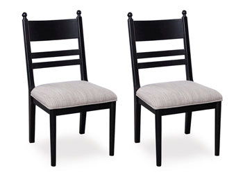 Greddinton Dining Chair Ashley Furniture Dining Chair Black / Slat Back Fresh Start Furniture