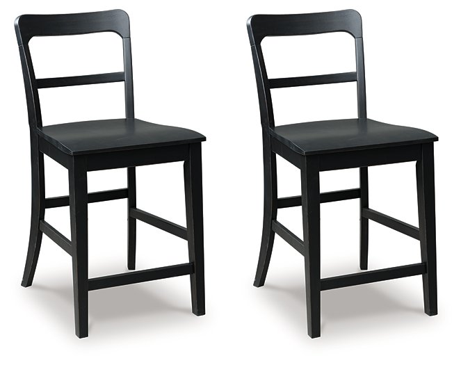 Greddinton Counter Height Barstool Ashley Furniture Barstool Black / Ladder Back Fresh Start Furniture