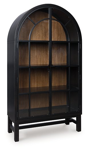 Greddinton Display Cabinet Ashley Furniture Server Black/Brown Fresh Start Furniture