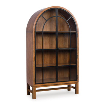 Greddinton Display Cabinet Ashley Furniture Server Brown/Black Fresh Start Furniture