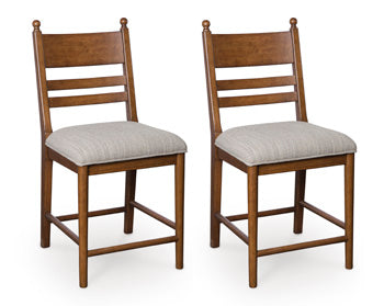 Greddinton Counter Height Barstool Ashley Furniture Barstool Brown / Slat Back Fresh Start Furniture
