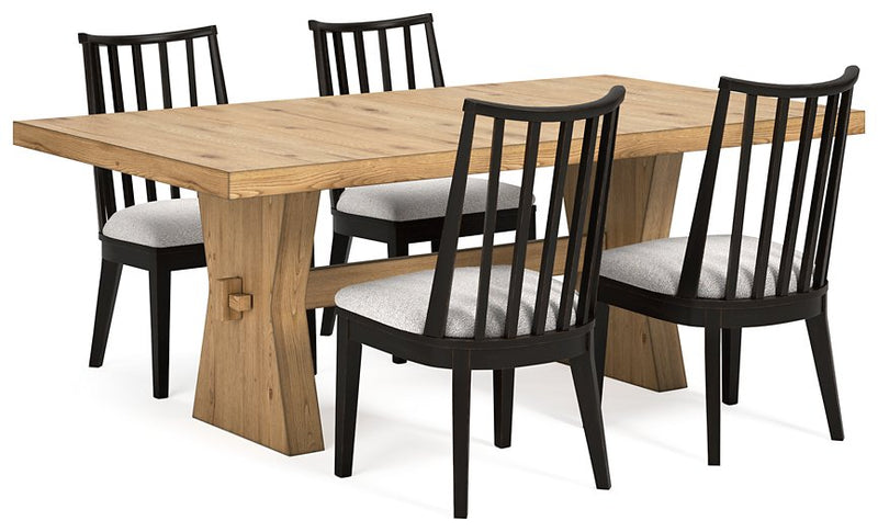 Galliden Dining Room Set Ashley Furniture Dining Room Set 5-Piece: Dining Table/4-Slat Back Dining Chair Fresh Start Furniture
