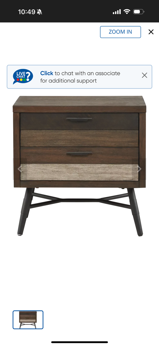 Midtown Loft Brown Nightstand