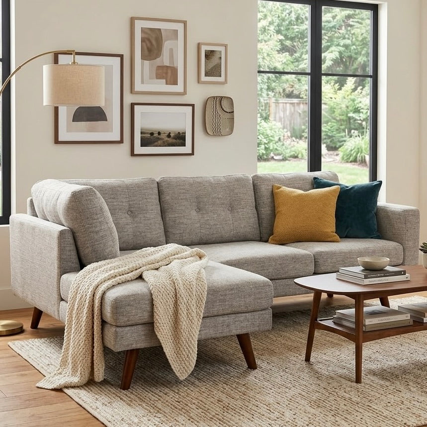 Mid Century Drake Sectional Sofa