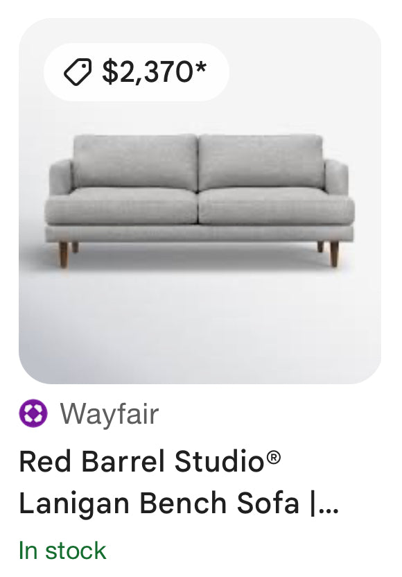 Red Barrel Studio Lanigan Bench Sofa
