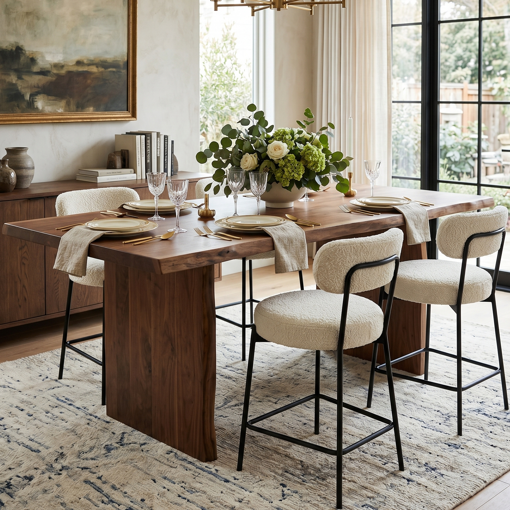 Latitude Run Boucle Counter Stools