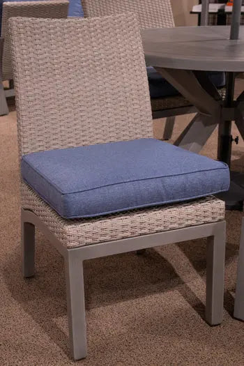 Half Moon Beach Outdoor Side Chair with Cushion (Set of 2) -  Ashley Furniture Outdoor Dining Chair  Fresh Start Furniture
