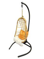Hanging Rattan Kid’s Chair with Stand Two’s Company