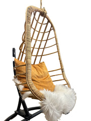 Hanging Rattan Kid’s Chair with Stand Two’s Company