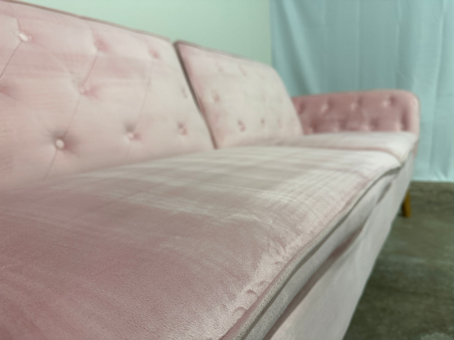 Novogratz Tallulah Velvet Memory Foam Futon