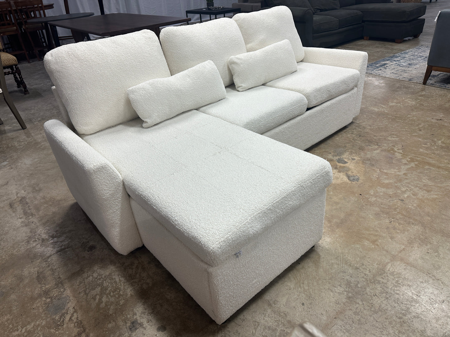 Latitude Run Sherpa Sleeper Sectional Sofa with Chaise