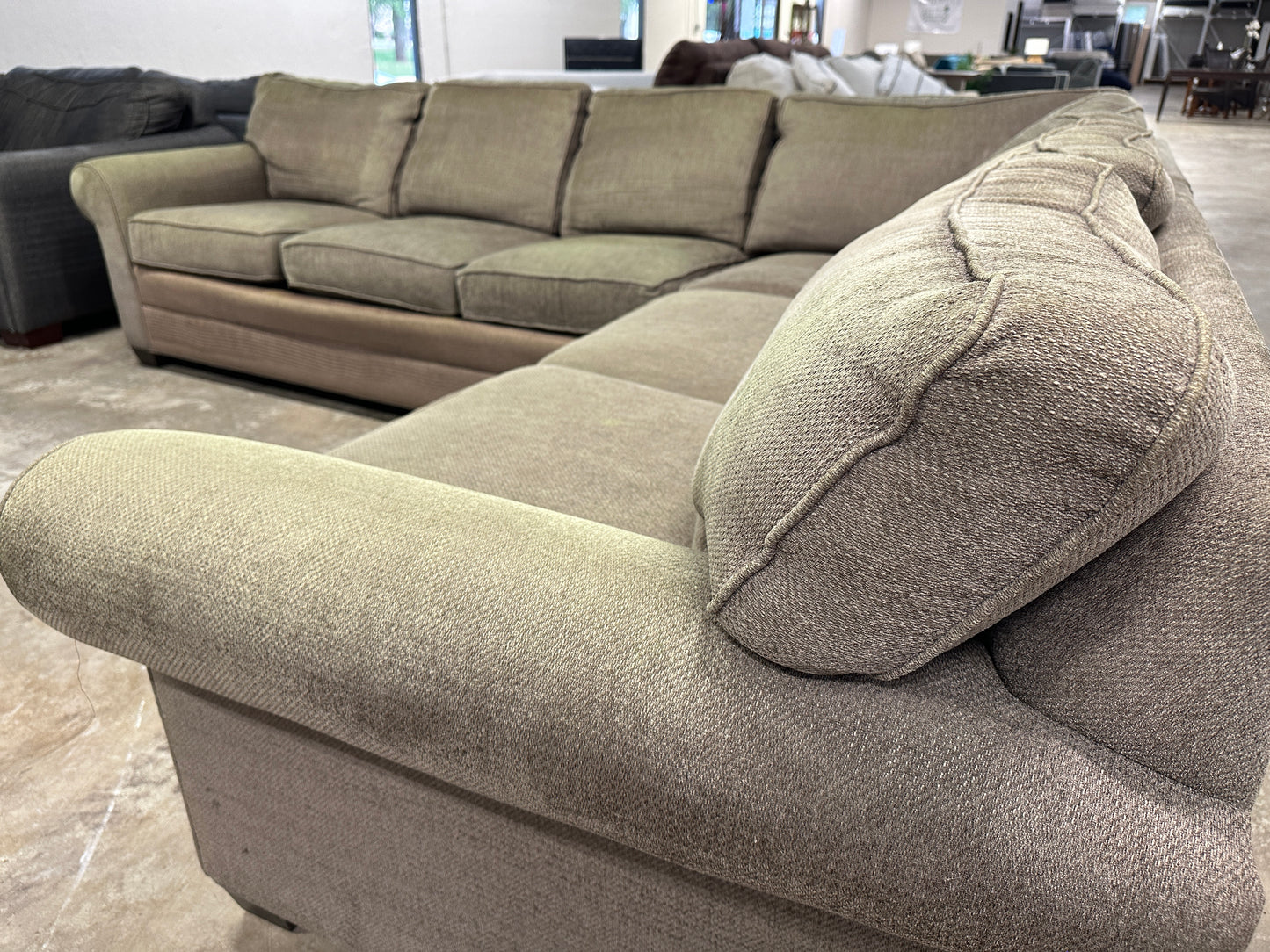 Ethan Allen Sleeper Corner Sectional Sofa
