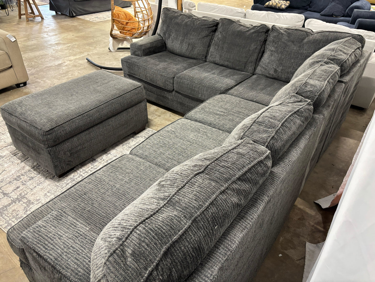 Ballinasloe 3-Piece Sectional with Ottoman