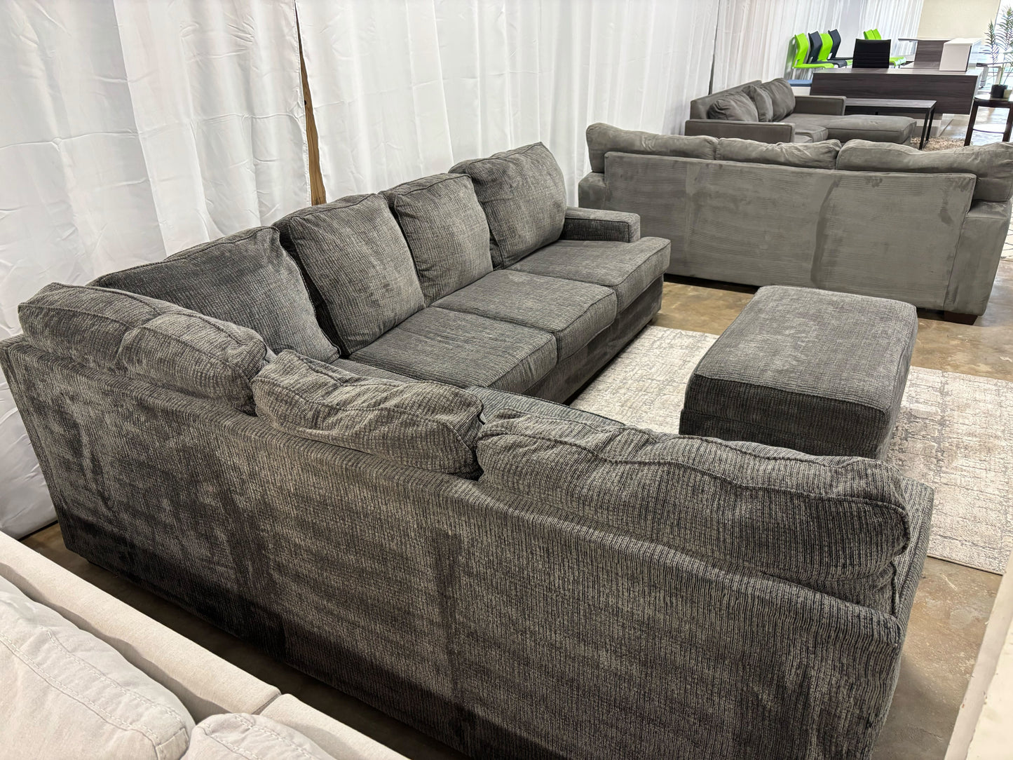 Ballinasloe 3-Piece Sectional with Ottoman