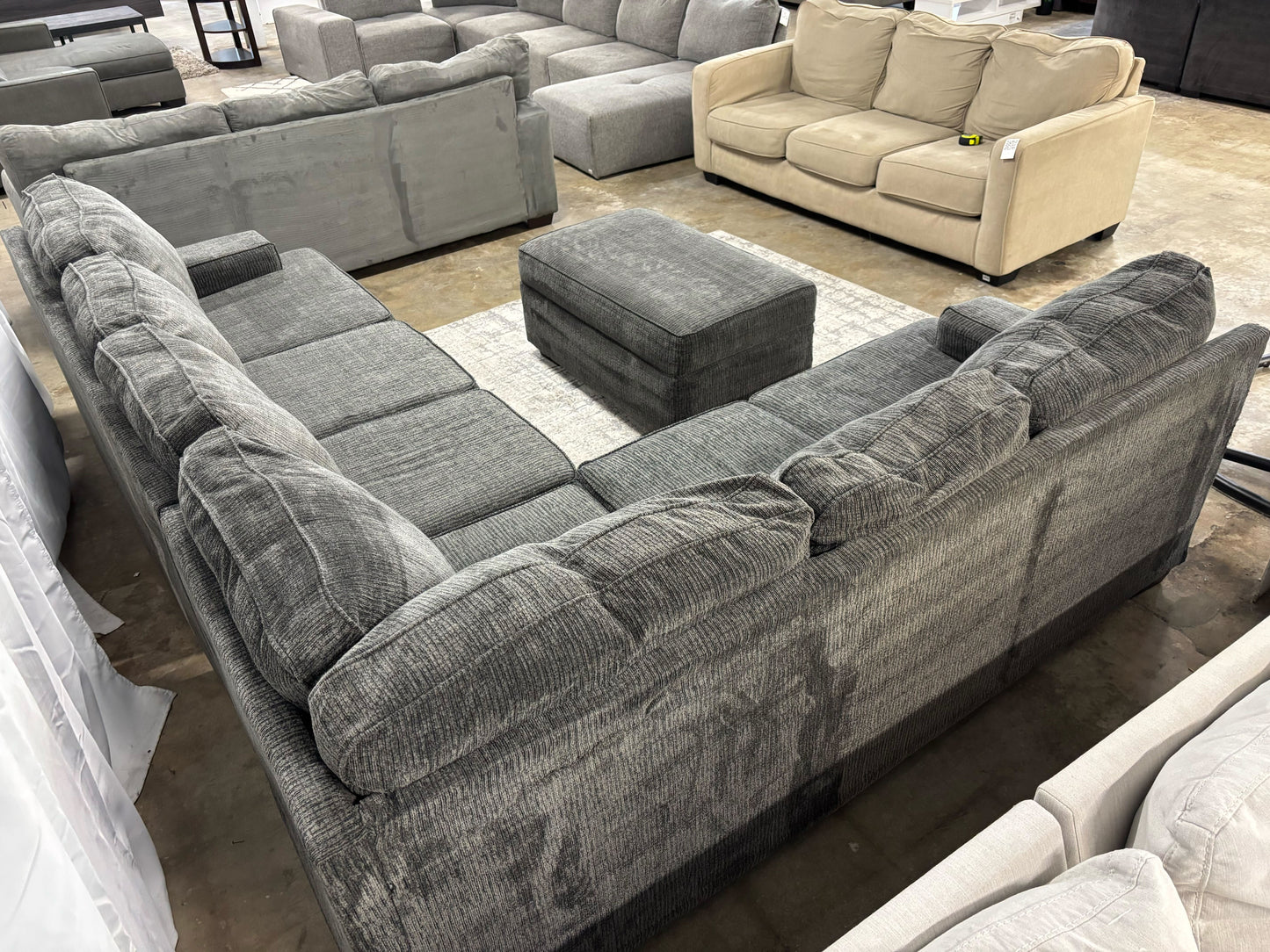 Ballinasloe 3-Piece Sectional with Ottoman