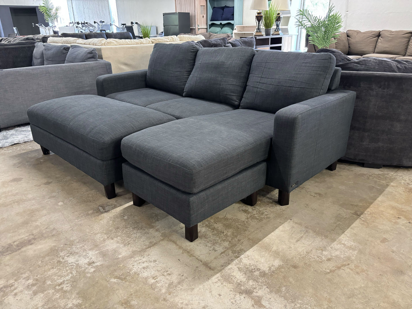 Abbyson Berkeley Reversible Sectional and Ottoman