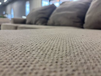 Alessandro II Taupe Chenille Sofa With Reversible Chaise