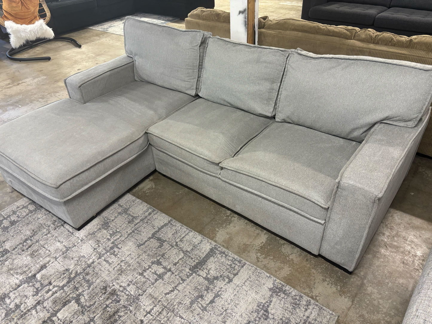 Playmax 2 Piece Sleeper Chaise Sectional