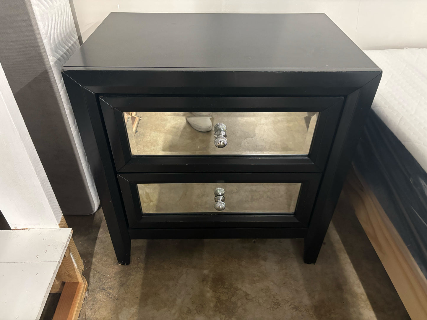 Romig Mirrored Glass Top 2 - Drawer End Table