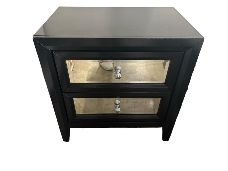 Wayfair Romig Mirrored Glass Top 2 - Drawer End Table