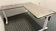 Adjustable L-Shaped Think Desk with Modesty Panel Juniper Office