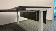 Adjustable L-Shaped Think Desk with Modesty Panel Juniper Office