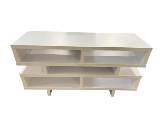 Modern Contemporary White Media Console