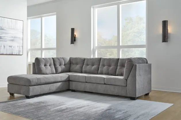 Marleton Grey 2-Piece LAF Chaise Sectional Ashley