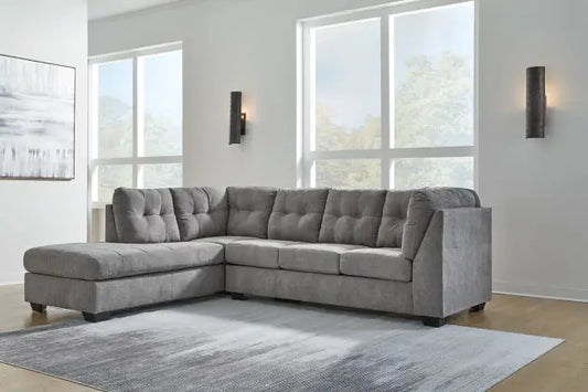 Marleton Grey 2-Piece LAF Chaise Sectional Ashley