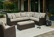Brook Ranch Outdoor Package -  Ashley Furniture Outdoor Seating Set  Fresh Start Furniture