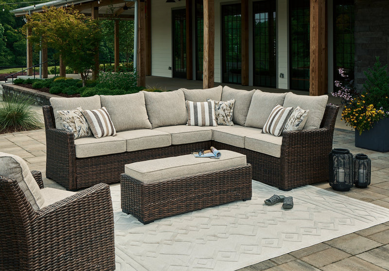 Brook Ranch Outdoor Package -  Ashley Furniture Outdoor Seating Set  Fresh Start Furniture
