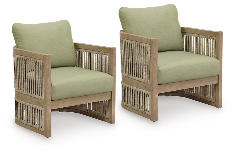 Serena Shores Outdoor Lounge Chair (Set of 2) Ashley Furniture Outdoor Lounge Chair Default Title Fresh Start Furniture
