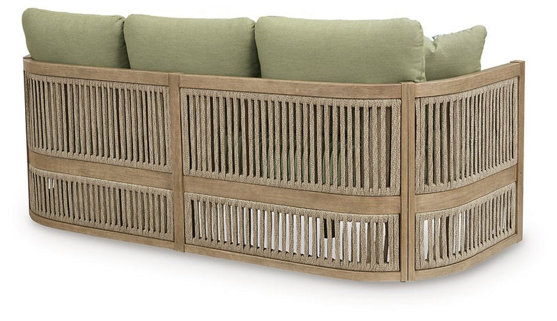 Serena Shores Outdoor Sofa with Cushion Ashley Furniture Outdoor Sofa  Fresh Start Furniture