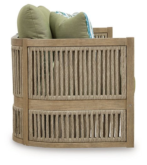 Serena Shores Outdoor Sofa with Cushion Ashley Furniture Outdoor Sofa  Fresh Start Furniture