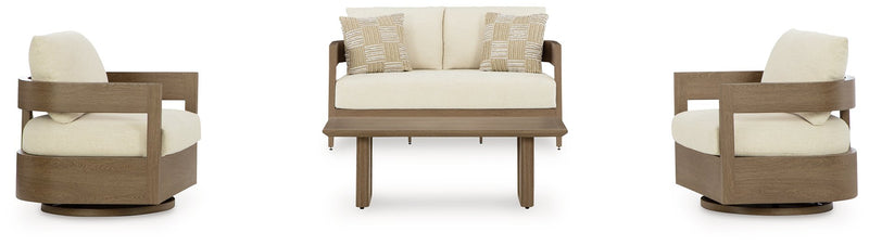 Serene Bay Outdoor Seating Set Ashley Furniture Outdoor Seating Set 4-Piece: Outdoor Loveseat/2-Outdoor Dining Chair/O Fresh Start Furniture