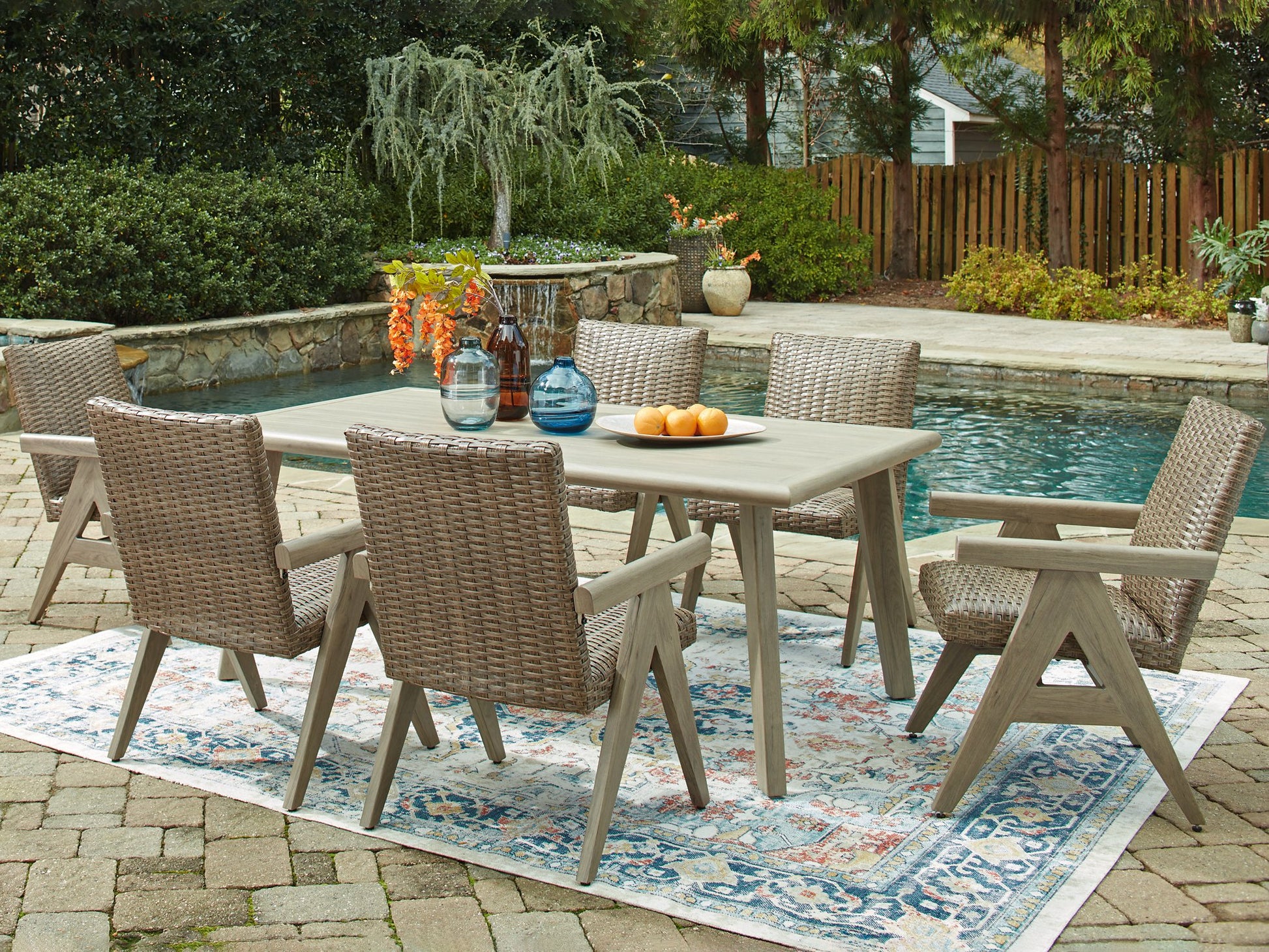 Cliff Trails Outdoor Dining Package -  Ashley Furniture Outdoor Dining Set  Fresh Start Furniture