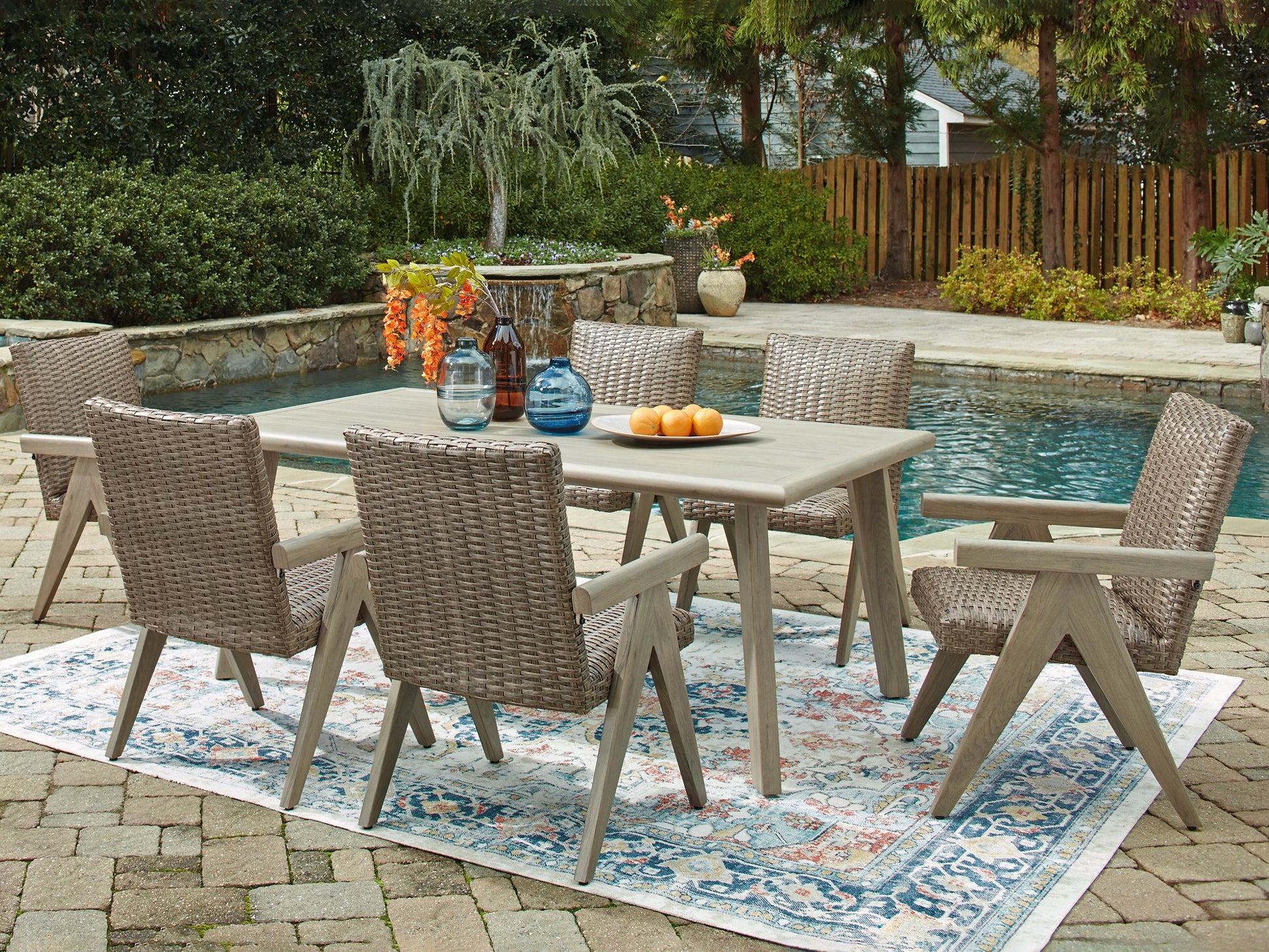 Cliff Trails Outdoor Dining Package -  Ashley Furniture Outdoor Dining Set  Fresh Start Furniture