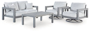 Hurley Park Outdoor Package Ashley Furniture Outdoor Table Set 4-Piece: Outdoor Loveseat/2-Outdoor Dining Chair/O Fresh Start Furniture