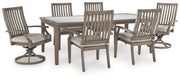 Rainier Ranch Outdoor Dining Package Ashley Furniture Outdoor Dining Set 4-Piece: Outdoor Dining Table/Outdoor Dining Chair Fresh Start Furniture