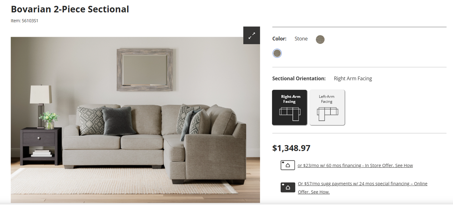 Bovarian 2-Piece Sectional