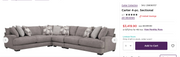 Carter 4-piece Sectional -  Raymour & Flanigan Sectional  Fresh Start Furniture