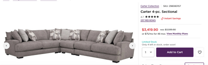 Carter 4-piece Sectional