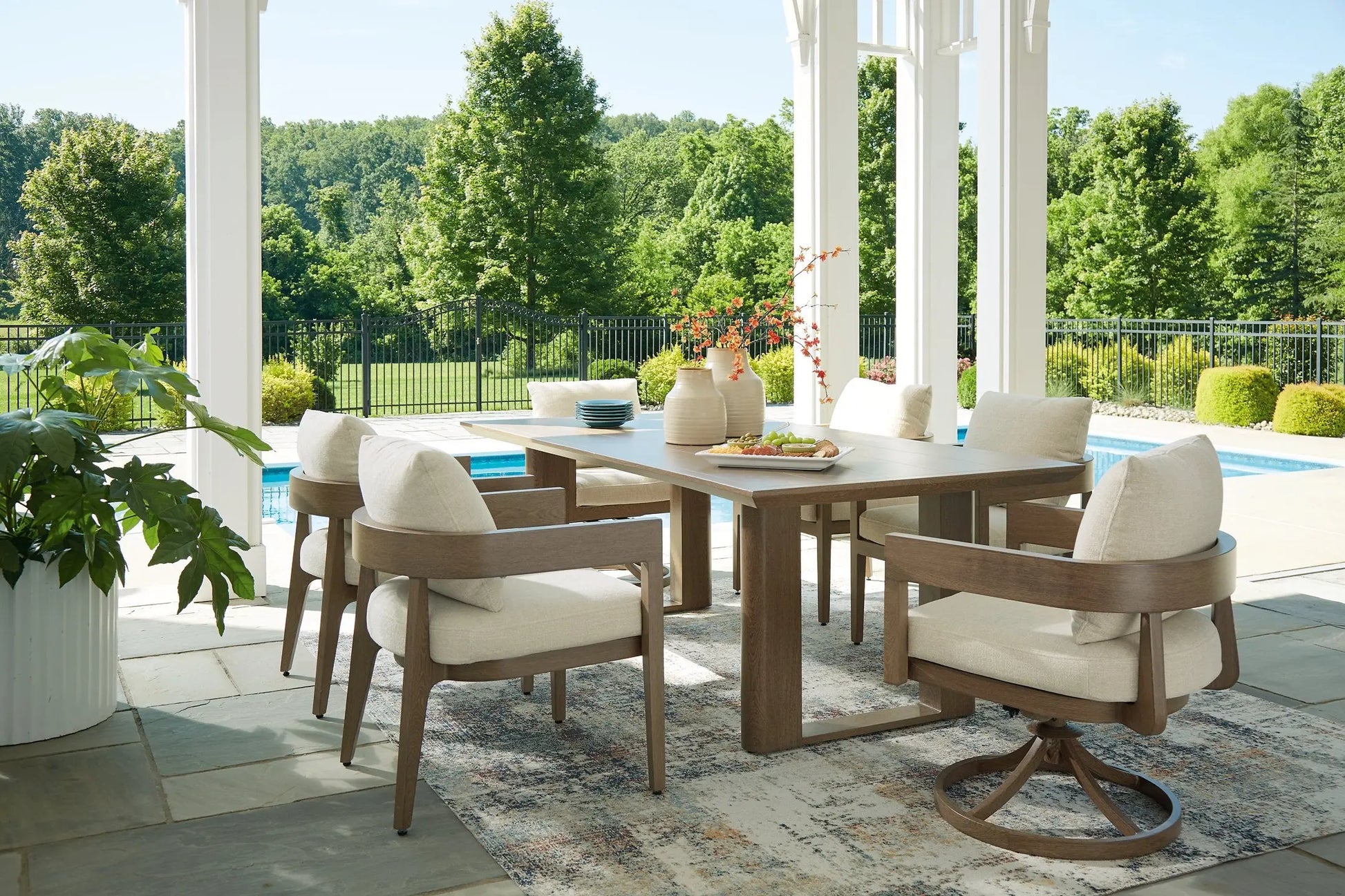 Serene Bay Outdoor Dining Set -  Ashley Furniture Outdoor Dining Set  Fresh Start Furniture