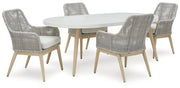 Seton Creek Outdoor Dining Package -  Ashley Furniture Outdoor Dining Set  Fresh Start Furniture